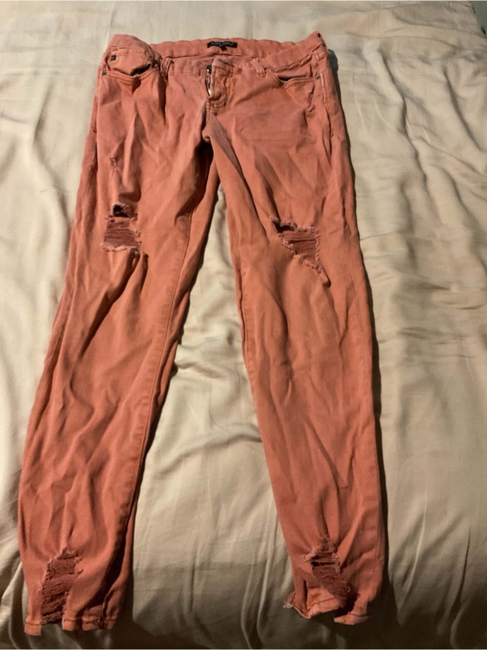Dear John Coral Skinny Distressed Jeans